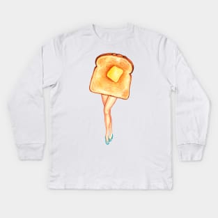 Toast Pin-Up Kids Long Sleeve T-Shirt